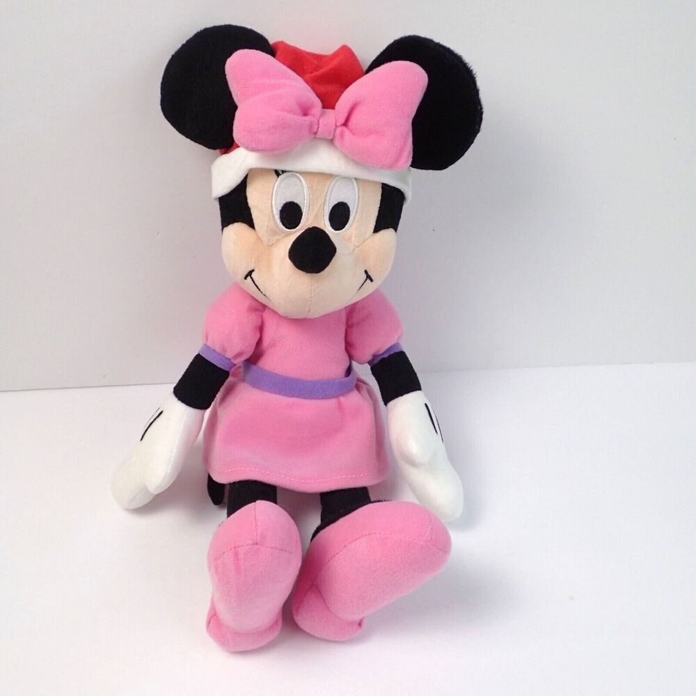 Christmas MICKEY MINNIE MOUSE Plush Kohl's Cares Santa Hats DISNEY 2021